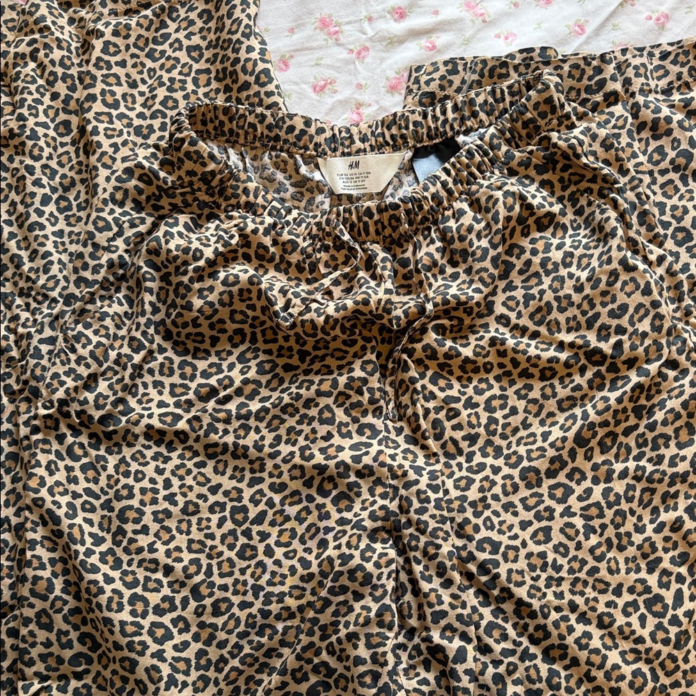 H&M Animal Print Trousers